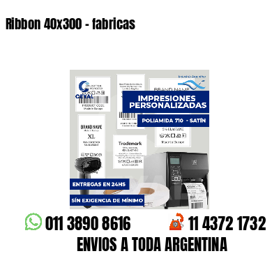 Ribbon 40x300 - fabricas