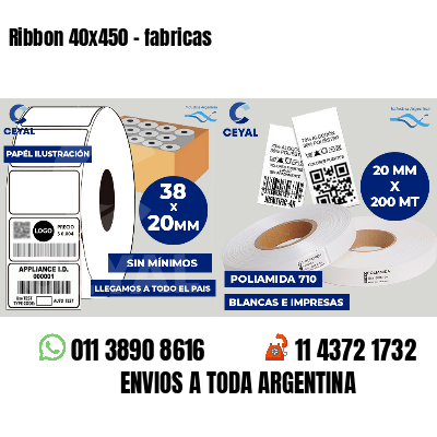Ribbon 40x450 - fabricas