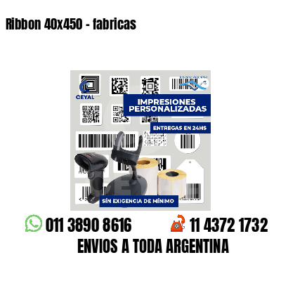 Ribbon 40x450 - fabricas