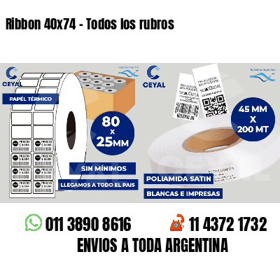 Ribbon 40x74 - Todos los rubros