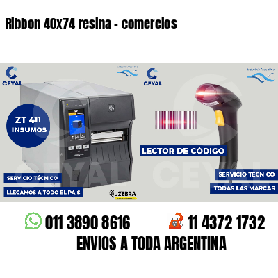 Ribbon 40x74 resina - comercios