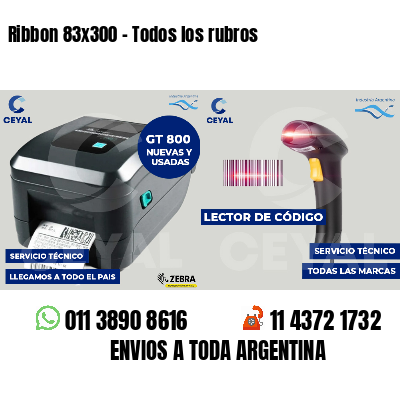 Ribbon 83x300 - Todos los rubros