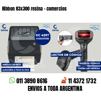 Ribbon 83x300 resina - comercios