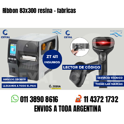 Ribbon 83x300 resina - fabricas