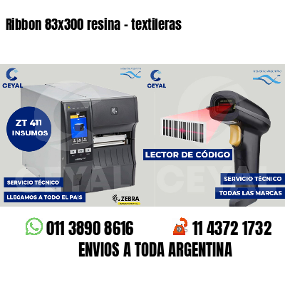 Ribbon 83x300 resina - textileras