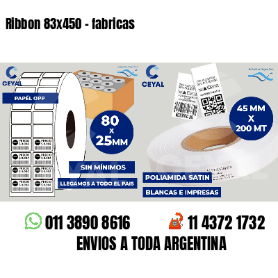 Ribbon 83x450 - fabricas