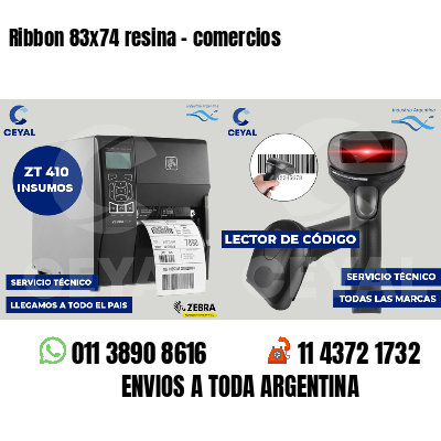 Ribbon 83x74 resina - comercios