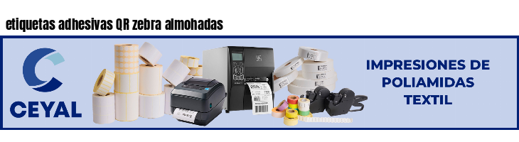 etiquetas adhesivas QR zebra almohadas