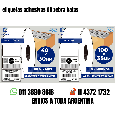 etiquetas adhesivas QR zebra batas