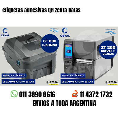 etiquetas adhesivas QR zebra batas