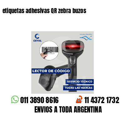etiquetas adhesivas QR zebra buzos