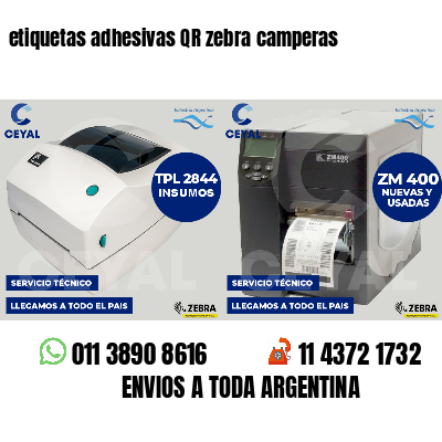 etiquetas adhesivas QR zebra camperas