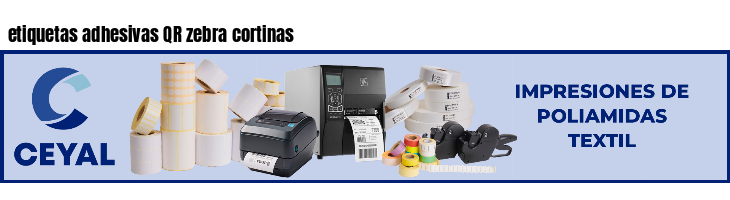 etiquetas adhesivas QR zebra cortinas