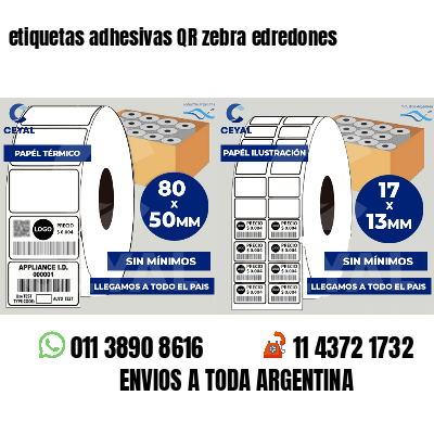 etiquetas adhesivas QR zebra edredones