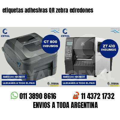 etiquetas adhesivas QR zebra edredones