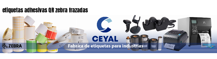etiquetas adhesivas QR zebra frazadas