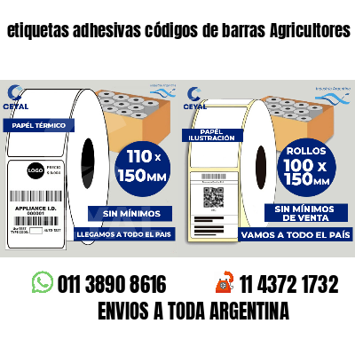 etiquetas adhesivas códigos de barras Agricultores