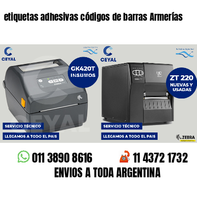 etiquetas adhesivas códigos de barras Armerías