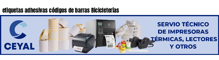 etiquetas adhesivas códigos de barras Bicicleterías