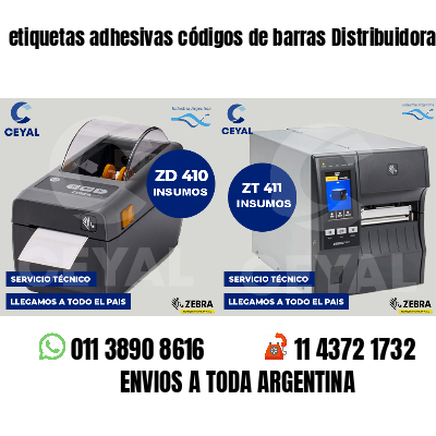etiquetas adhesivas códigos de barras Distribuidoras