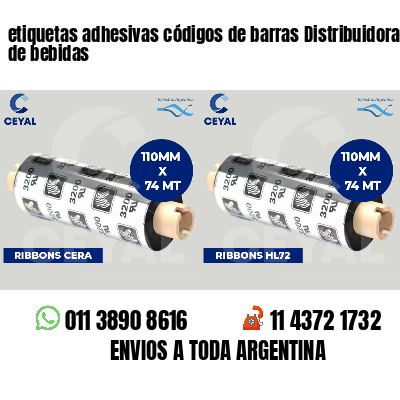 etiquetas adhesivas códigos de barras Distribuidoras de bebidas