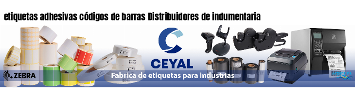 etiquetas adhesivas códigos de barras Distribuidores de indumentaria