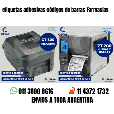 etiquetas adhesivas códigos de barras Farmacias