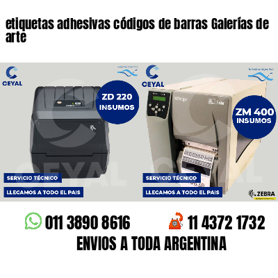 etiquetas adhesivas códigos de barras Galerías de arte