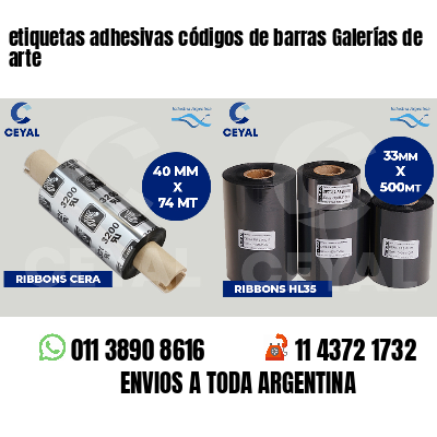 etiquetas adhesivas códigos de barras Galerías de arte