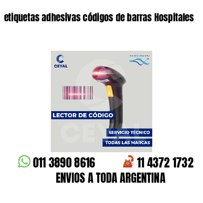 etiquetas adhesivas códigos de barras Hospitales
