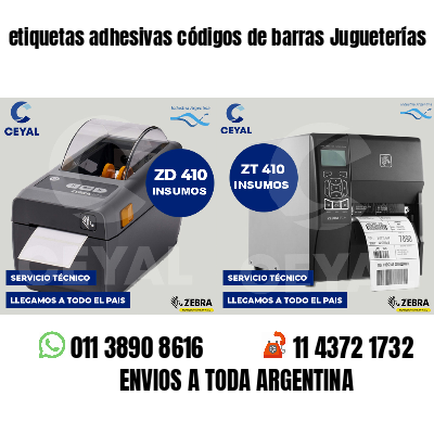 etiquetas adhesivas códigos de barras Jugueterías