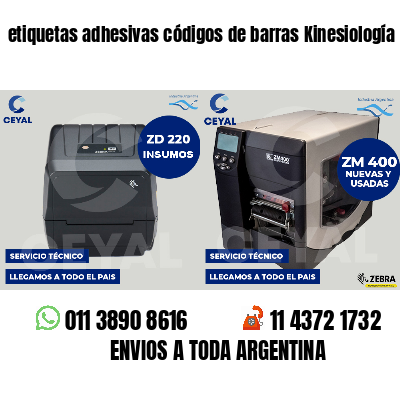 etiquetas adhesivas códigos de barras Kinesiología