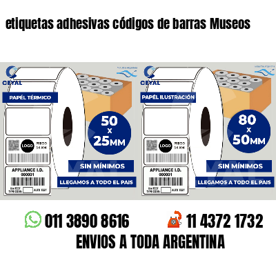 etiquetas adhesivas códigos de barras Museos