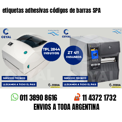 etiquetas adhesivas códigos de barras SPA