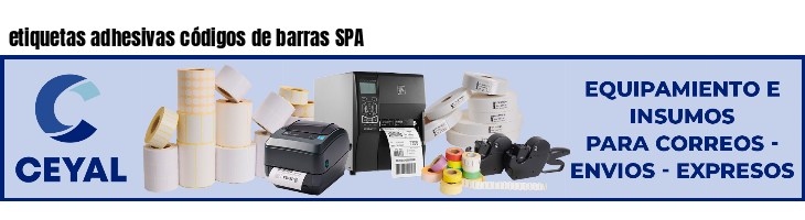 etiquetas adhesivas códigos de barras SPA
