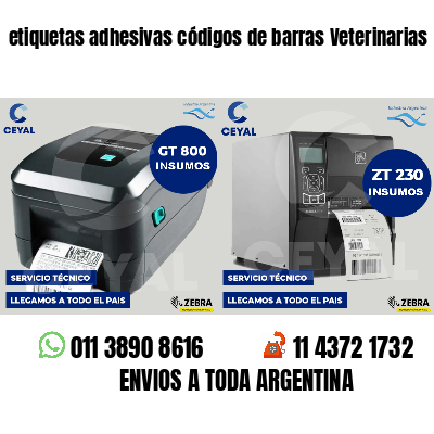 etiquetas adhesivas códigos de barras Veterinarias