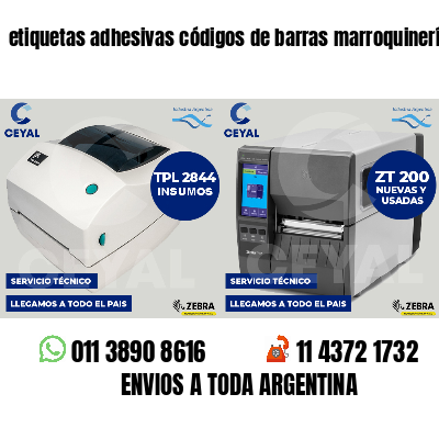 etiquetas adhesivas códigos de barras marroquinería
