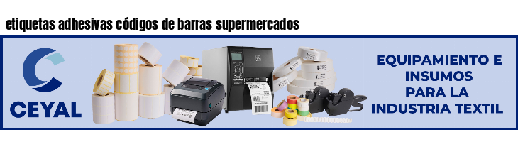 etiquetas adhesivas códigos de barras supermercados