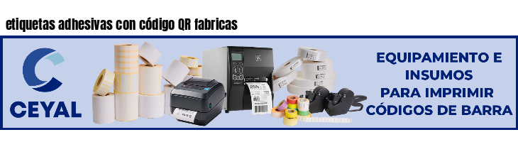 etiquetas adhesivas con código QR fabricas