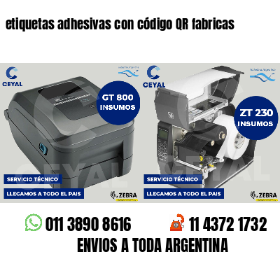 etiquetas adhesivas con código QR fabricas