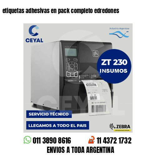 etiquetas adhesivas en pack completo edredones
