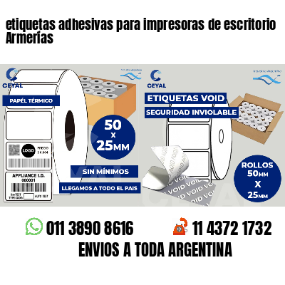 etiquetas adhesivas para impresoras de escritorio Armerías