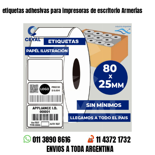 etiquetas adhesivas para impresoras de escritorio Armerías