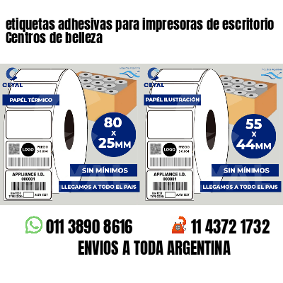 etiquetas adhesivas para impresoras de escritorio Centros de belleza