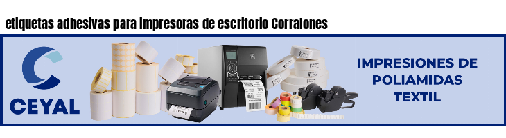 etiquetas adhesivas para impresoras de escritorio Corralones