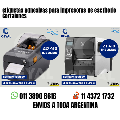 etiquetas adhesivas para impresoras de escritorio Corralones
