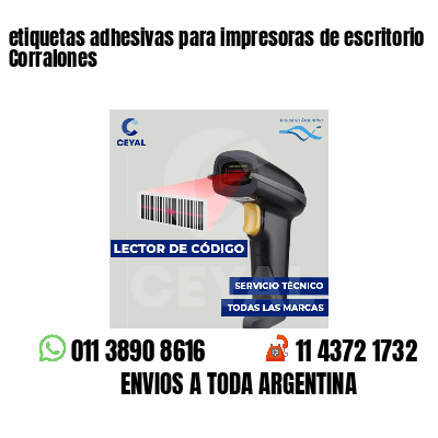 etiquetas adhesivas para impresoras de escritorio Corralones