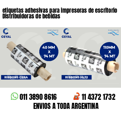 etiquetas adhesivas para impresoras de escritorio Distribuidoras de bebidas