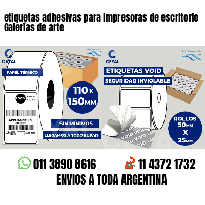 etiquetas adhesivas para impresoras de escritorio Galerías de arte