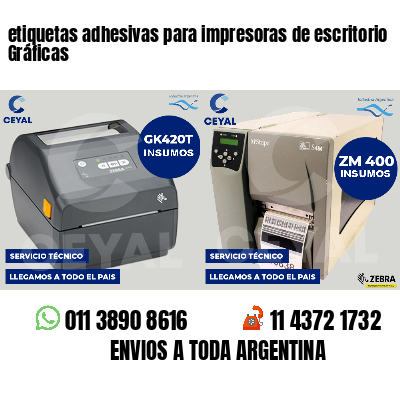 etiquetas adhesivas para impresoras de escritorio Gráficas